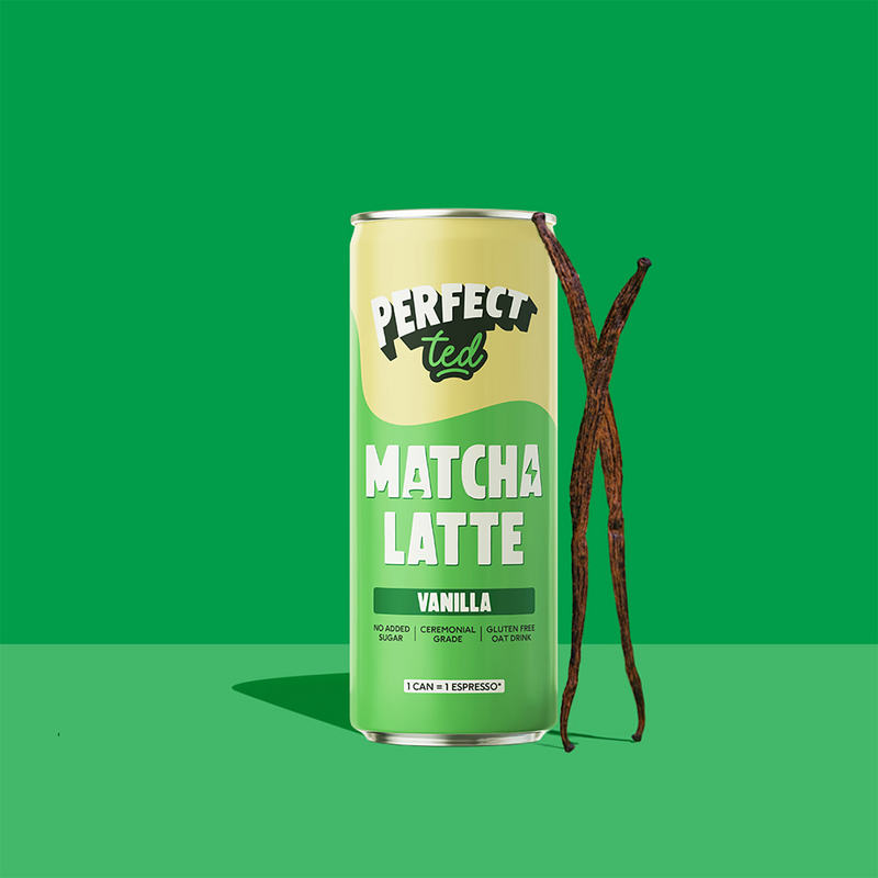 PerfectTed oat matcha latte vanilla 250ml, UK version