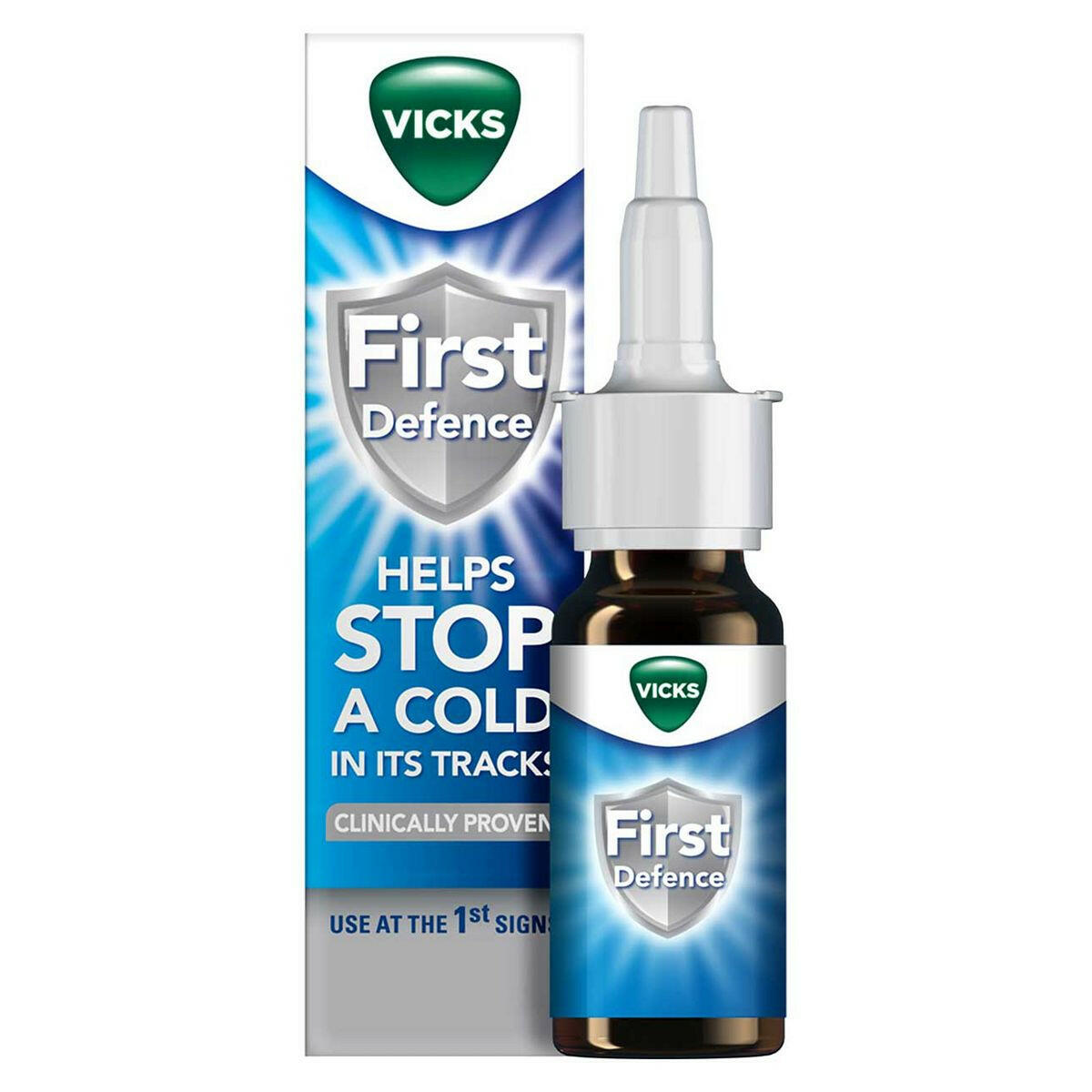 Vicks First Defence Cold Virus Blocker Nasal Spray Bottle 15ml First Aid Boots