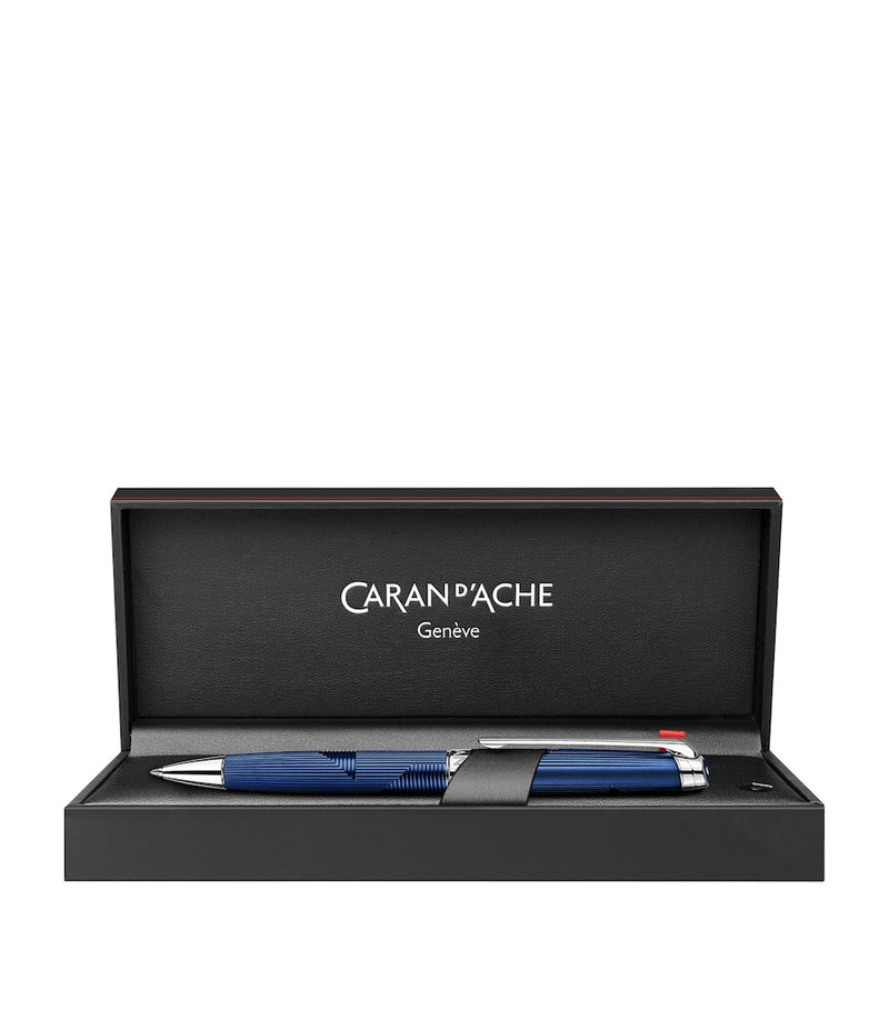 Caran d'Ache Léman Bleu Marin ballpoint pen - British product