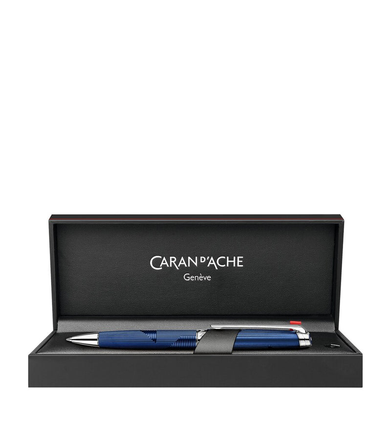 Caran d'Ache Léman Bleu Marin ballpoint pen - British product