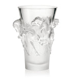 Lalique Equus crystal vase 38cm, UK version
