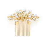 Livingandhome wedding hair comb floral leaf design - British product