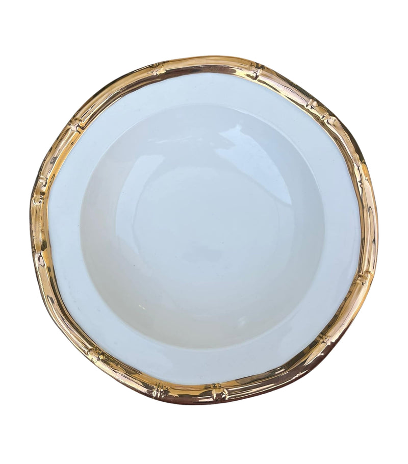 Les Ottomans ceramic bamboo bowl 23cm, UK version