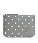 Harrods Comme Des Garçons Wallet Leather Polka-Dot Zipped Pouch 14.5cm x 10.5cm- Buy online at McGrocer