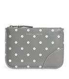 Comme Des Garçons Wallet polka-dot zipped pouch leather (British brand)