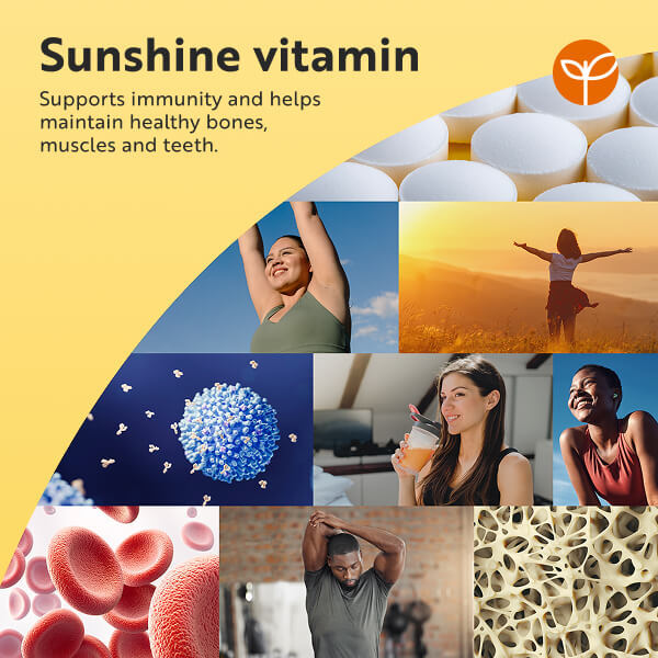 Nutravita Vitamin D3 supplement 4000 IU 500 tablets, imported from the UK