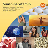 Nutravita Vitamin D3 supplement 4000 IU 500 tablets, imported from the UK