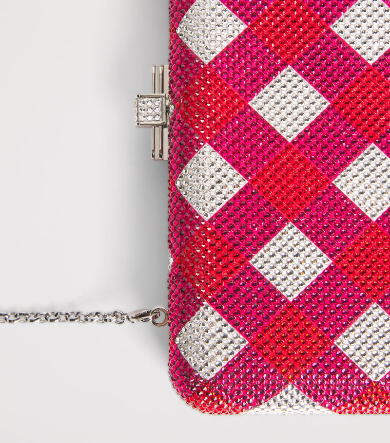 Judith Leiber embellished clutch bag with crystals, UK version