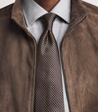 Pal Zileri silk geometric jacquard tie 8cm (British brand)