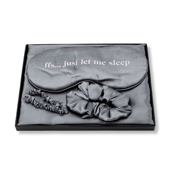 FFS Beauty Satin Sleep Set Silver - British product