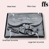 FFS Beauty Satin Sleep Set Silver - British product