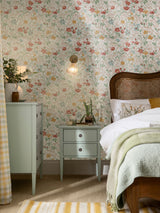 Next Laura Ashley Antique Pink Shropshire Posy A4 Wallpaper Sample- Buy online at McGrocer