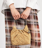 Tory Burch mini suede Flemming cross-body bag, imported from the UK