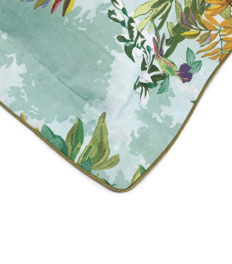 Yves Delorme square Oxford pillowcase with floral print, 65cm x 65cm (British brand)