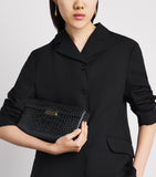 Toteme croc-embossed leather shoulder bag, UK version