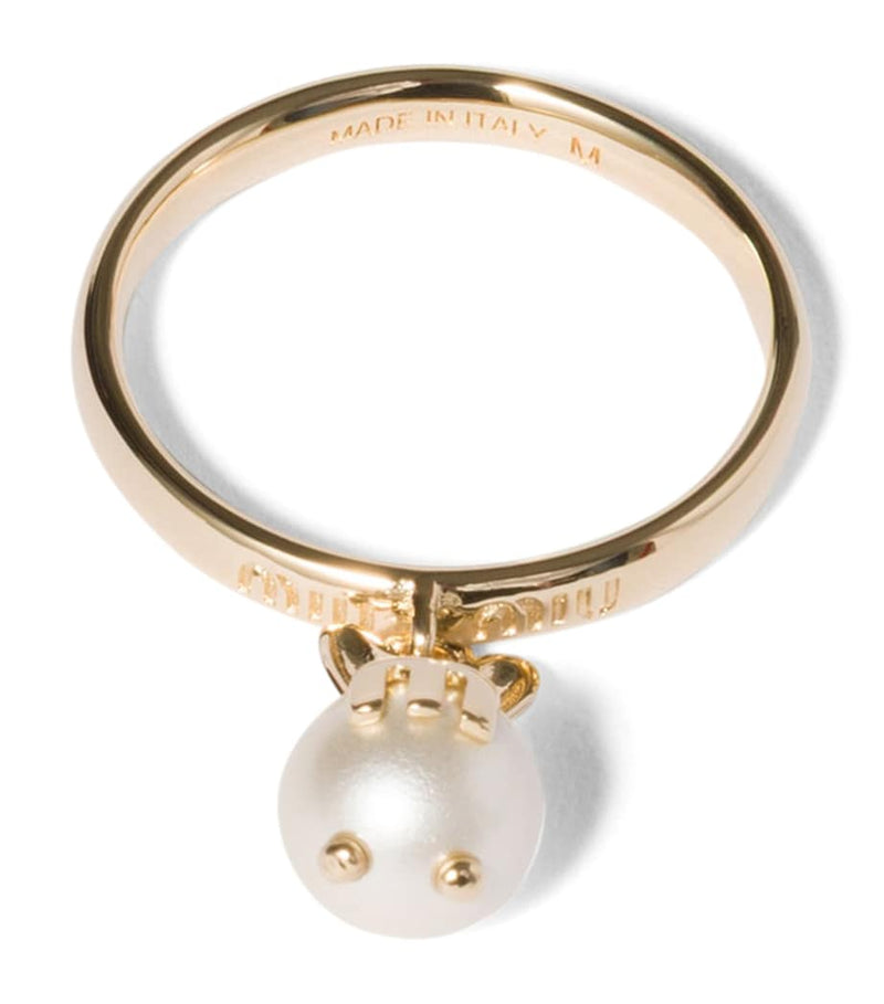 Miu Miu pearlised bunny pendant necklace, imported from the UK