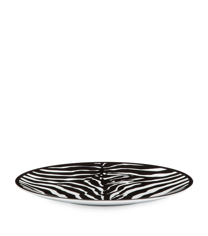 Dolce&Gabbana Casa porcelain zebra charger plate 31cm - British product