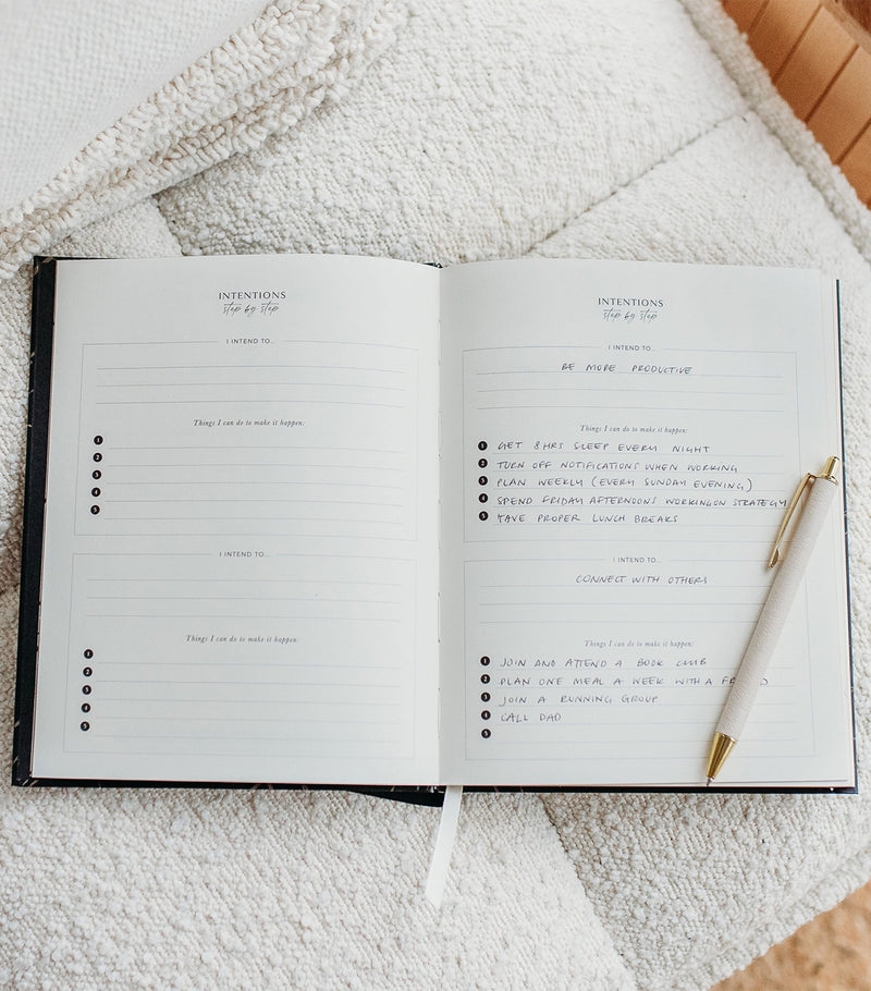 Blush and Gold Body + Soul Wellness Journal & Planner - British product