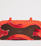 Alaïa Le Mina tote bag nubuck leather 17x20cm, imported from the UK