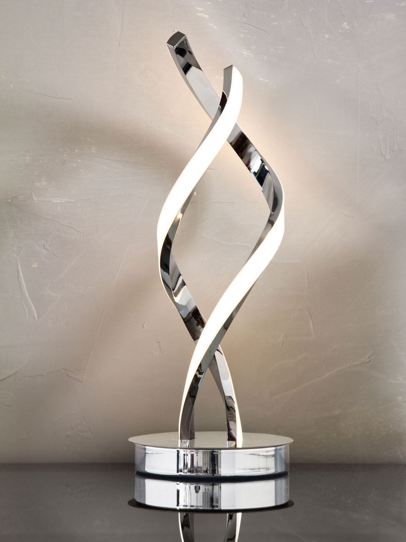 Chrome Callie LED table lamp - British product