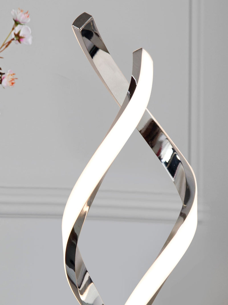 Chrome Callie LED table lamp - British product
