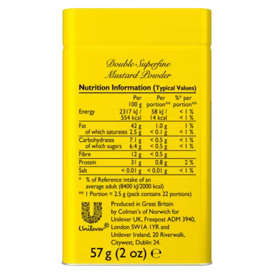 Colman's Original English Mustard Powder 57g - British product