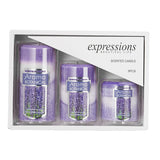 Superdrug Livingandhome 3-Piece Lavender Scented Cylindrical Candle Set- Buy online at McGrocer