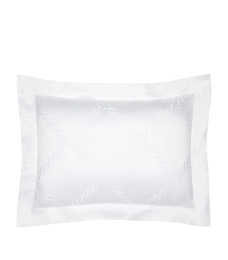 Pratesi pillowcase with braid motif 50cm x 90cm, imported from the UK
