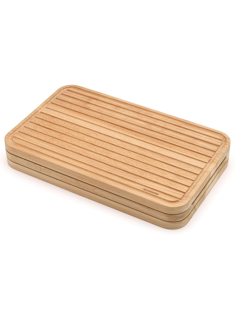 Brabantia set of 3 wooden chopping boards L size - British product