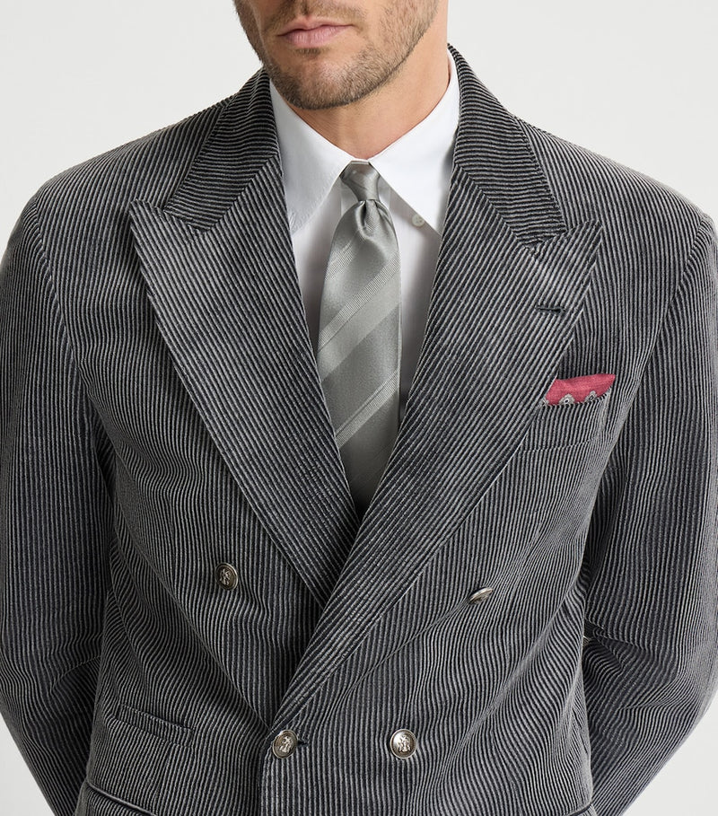 Brunello Cucinelli silk stripe tie (British brand)
