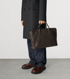 Bottega Veneta large grained leather interview briefcase, UK version
