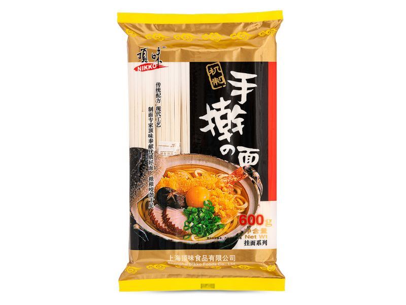 Nikko handmade wheat noodles in a packet, UK version