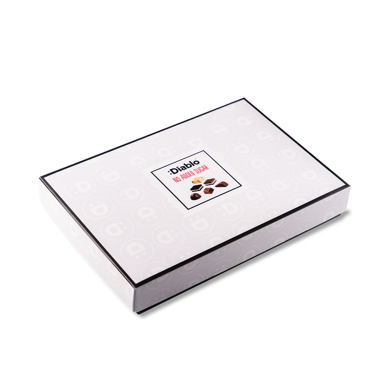 Diablo no added sugar chocolate gift box 142g, UK version