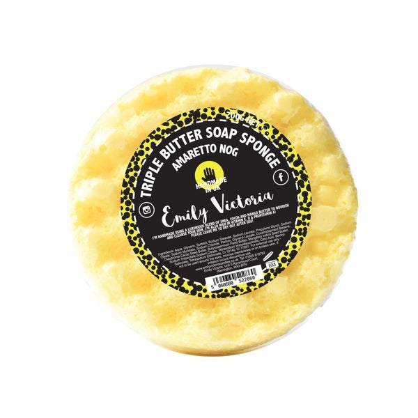 Emily Victoria Triple Butter Soap Sponge Amaretto Nog - British product