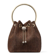 Harrods Jimmy Choo Bon Bon Woven Top-Handle Bag- Buy online at McGrocer