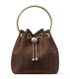 Jimmy Choo Bon Bon woven top-handle bag - British product