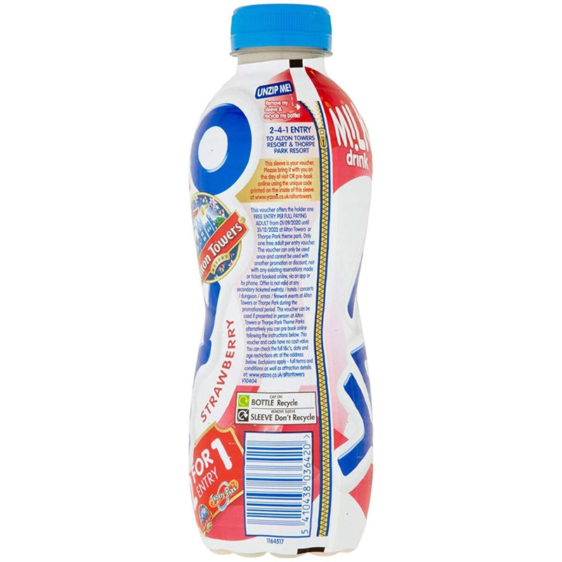 Yazoo strawberry milkshake 10 x 400ml (British brand)