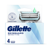 Holland & Barrett Gillette SkinGuard Sensitive Razor Blade Refills for Men, 4 Blades- Buy online at McGrocer