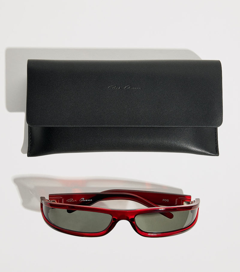Rick Owens Fog rectangular sunglasses, UK version