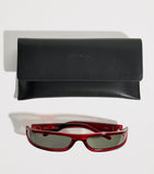 Rick Owens Fog rectangular sunglasses, UK version