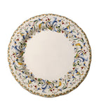 Set of 4 Intricately Decorated Soup Plates, Dishwasher and Microwave Safe