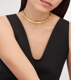 Bvlgari gold diamond Tubogas necklace (British brand)
