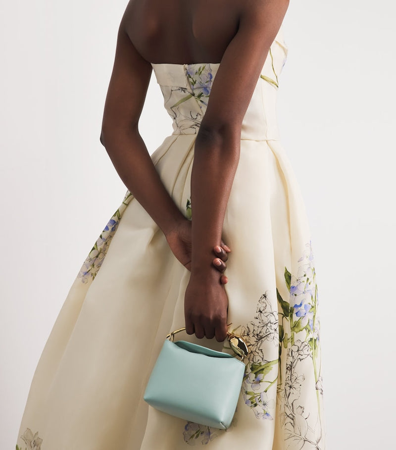 Erdem Bloom mini leather top-handle handbag - British product