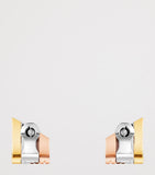 Boucheron Quatre Classique stud earrings mixed gold and diamond (British brand)