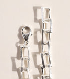 The Ouze sterling silver petite bulk bracelet - British product