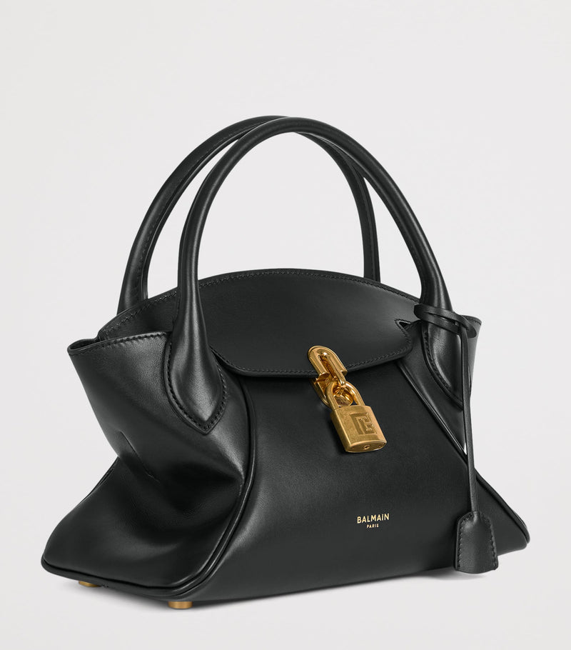 Balmain small Pulse Day top-handle bag in leather, imported from the UK