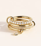 Spinelli Kilcollin Inara yellow gold diamond ring, imported from the UK