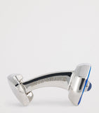 Deakin & Francis sterling silver hexagonal sapphire cufflinks, UK version