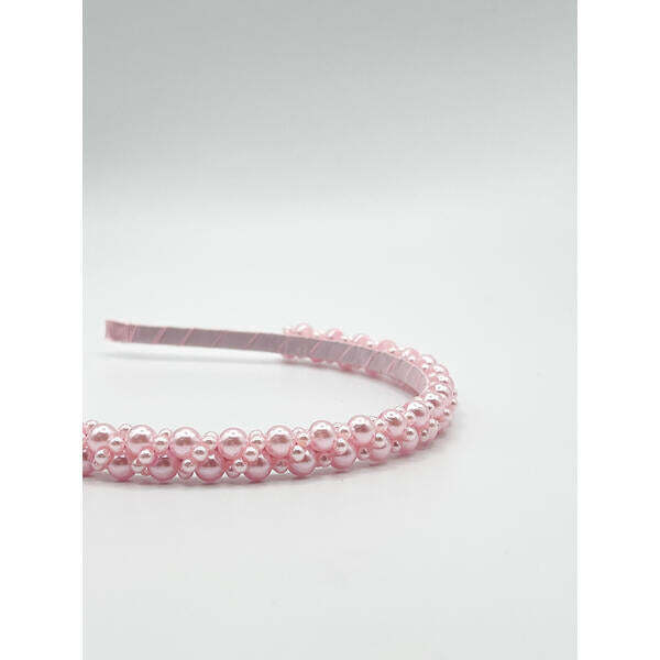 SVNX Minimal Pearl Headband in Pink - British product