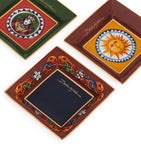 Dolce&Gabbana Casa decorative square plates Carretto design 10cm - British product